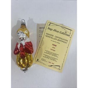 Vintage Inge-Glas Christmas Ornament Jeni Heiliger Genie W/ Original Box 7019